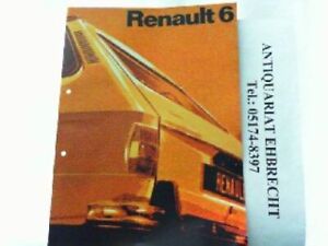 Renault 6. Renault, Werbe-Prospekt: 73780