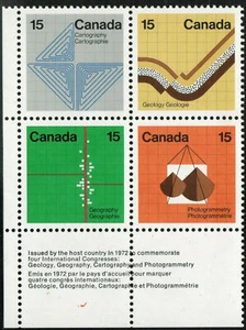 Canada sc#585a Earth Sciences, LL Corner, Mint-NH - Picture 1 of 4