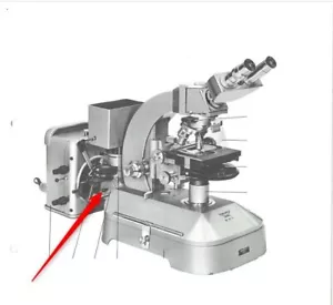Reichert Zetopan Mikroskop HBO - 100W Umschaltung / microscope beam splitter - Bild 1 von 12