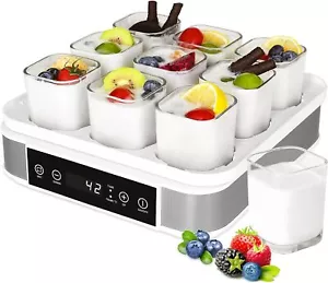 Macchina Yogurt Macchina Formaggi Morbidi con Regolazione Temperatura 9 Bicchieri Senza BPA 40W - Foto 1 di 8