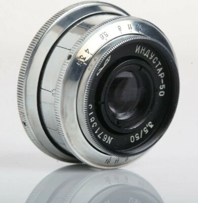 US Seller Industar 50 50mm f3,5 SLR Soviet portrait Lens M42 Mount CLA - Image 1 of 4