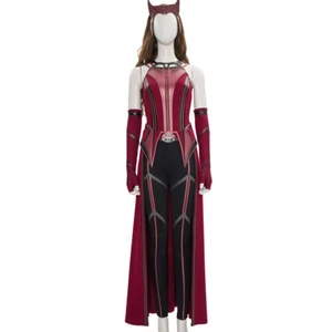 New Movie Superheroine Wanda Women Red Cosplay Costume Halloween full suit - Picture 1 of 13