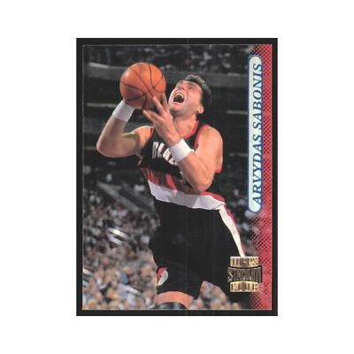 Arvydas Sabonis 1996 Stadium Club #33 Portland Trail Blazers Basketball Card NM - Image 1 of 3
