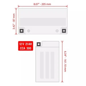 AGM Battery for Yamaha XV920 XV920M Virago 920 1981 1982 1983 - Picture 1 of 2