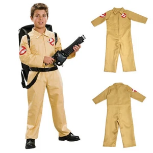 Halloween Cosplay Ghostbusters Jumpsuit Kids Boys Costume Bodysuit Fancy Dress - Picture 1 of 9