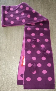 ONE KID brand PURPLE POLKA DOT SCARF ages 4 - 6X super condition! - Picture 1 of 1