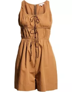 Rebecca Taylor Poplin Romper Size 8 Sleeveless Classy Mature Minimal Old Money - Picture 1 of 8
