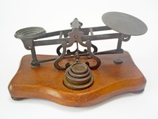 ANTIQUE SET S.MORDAN & Co/LONDON BRASS POSTAL/LETTER SCALES & GRADUATED WEIGHTS