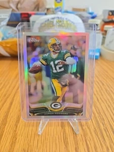 2013 Topps Chrome Aaron Rodgers Packers Silver Refractor Karte #150 - Bild 1 von 2