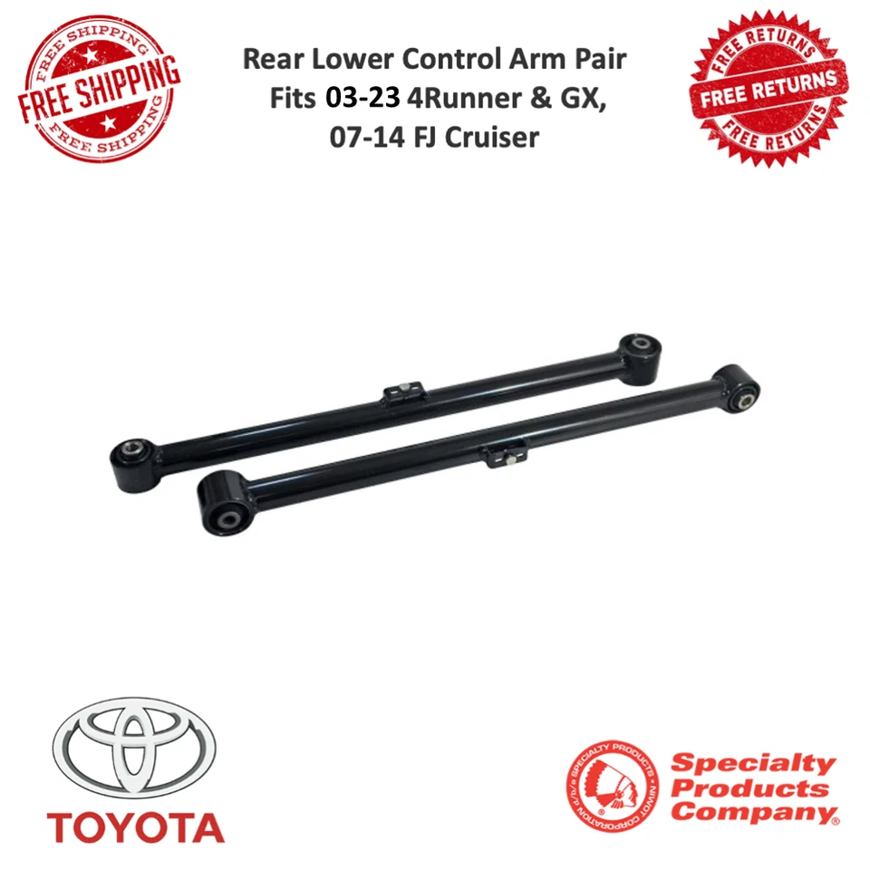 Par de brazos de control inferiores traseros SPC 25950 para 03-23 4Runner y GX, 07-14 FJ Cruiser Foto 1 de 4
