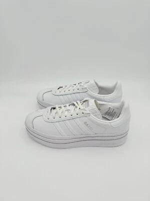 Adidas Gazelle Negrita Mujer Tenis Cuero Zapatos Informales Blanco Plata IE5130 Foto 1 de 4