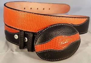 Cinto Vaquero El General (Spcls) Lizar Ring/Res (30579 CIE2) Naranja/Negro - Bild 1 von 1