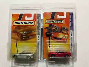 Matchbox #19 & #35 Mercedes-Benz SL55 AMG - Red & Silver - w/Protectors - Picture 1 of 6