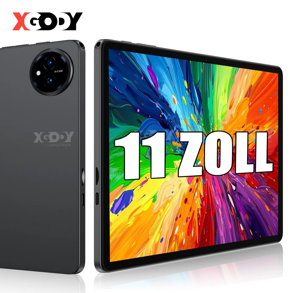 2025 Neueste Tablet 16GB RAM 256GB ROM 11 Zoll Android15 Tablet 2BOX IPS 5G WiFi - Bild 1 von 4