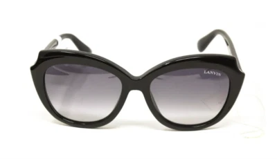 BRAND NEW WITH TAGS LANVIN Black Sunglasses SLN 718 54-17 w/Case Italy CHIC - Image 1 of 4