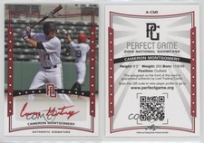 2014 Leaf Perfect Game Showcase Auto Red /5 Cameron Montgomery #A-CM1 Auto