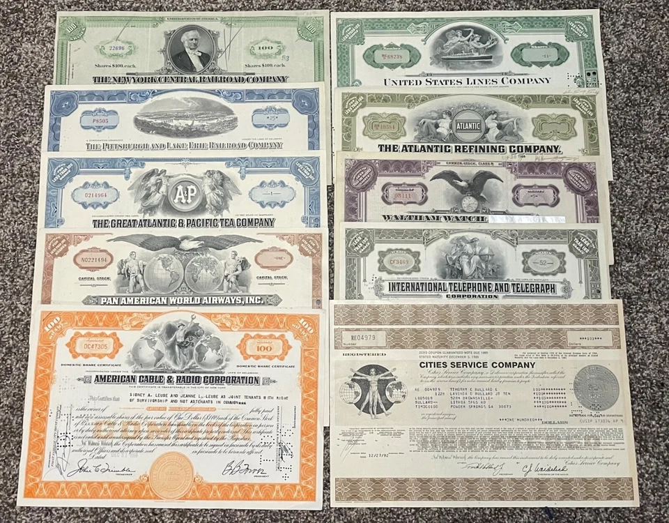 Lote de 10 relojes de ferrocarril de aceite certificados de stock diferentes Foto 1 de 1