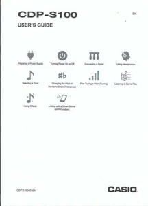 Casio Bedienungsanleitung user manual für CDP-S 100 Copy - Bild 1 von 1