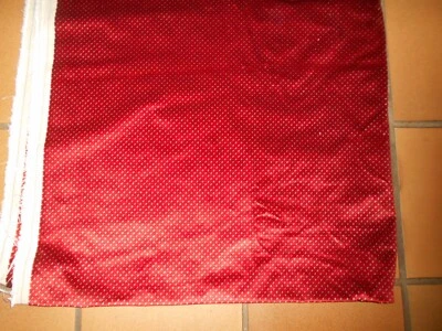 Ancien tissu d'ameublement velours épais imprimé 220/145 - Photo 1/3