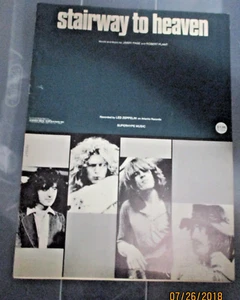 Led Zeppelin Stairway To Heaven 1972 Sheet Music Superhype songbook 11 Pages - Picture 1 of 3