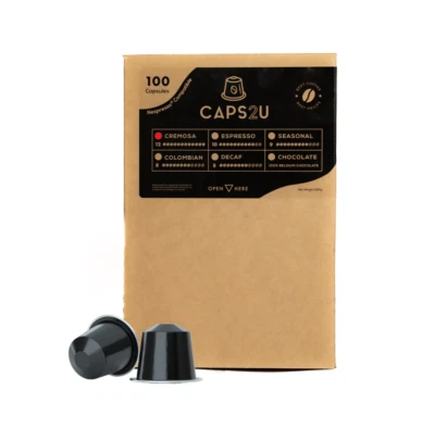 Intense Flavoured Cremosa Espresso Capsules Pods, 100 Pack, Nespresso Compatible - image 1 of 3