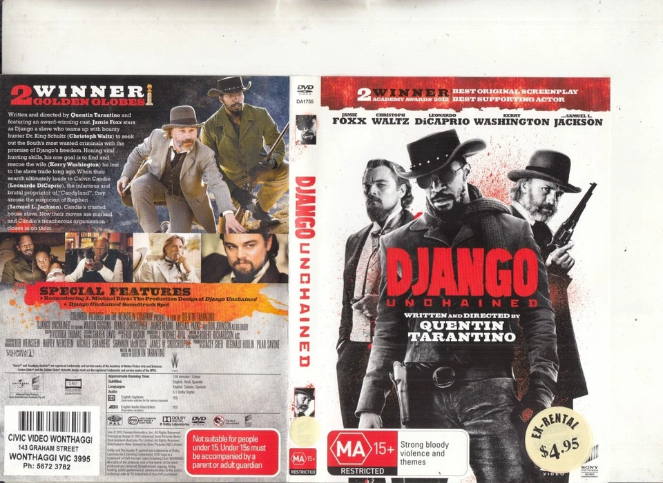 Django-2013-[Jamie Foxx]-Sony Pictures-Movie SP-DVD - Image 1 of 1