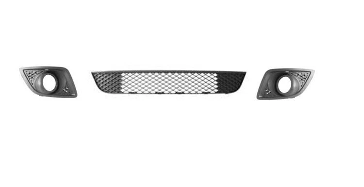 FORD FIESTA MK6 2005-2008 FRONT CENTRE & SIDE BUMPER GRILLES C/W FOG LAMP HOLES - Image 1 of 1