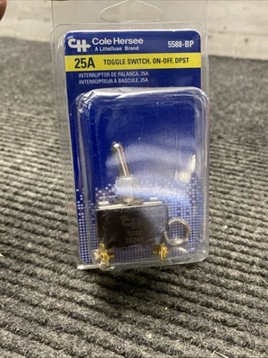 Nuevo interruptor de palanca Cole Hersee 5588-BP DPST Foto 1 de 4