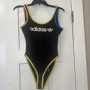 Adidas Linear Logo Graphic Bodysuit Small NWT - Picture 1 of 12