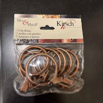 Nuevo Kirsch Mezcla y Combina 7 Anillos Clip Metal Óxido Cobre Foto 1 de 2