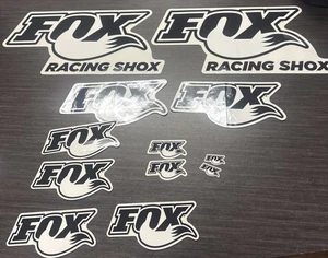 12 Fox Shocks Motocross MX Bike Vinyl Die Cut Car Decal Sticker Fox Tail Racing - Picture 1 of 7