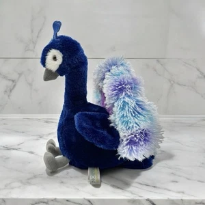 PEACOCK BIRD PLUSH Stuffed Animal TOY 12" FIGURE Blue Purple Destination Nation - Picture 1 of 19