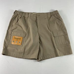 Savane Cargo Shorts Mens 42 Brown Khaki Safari Eco Start Performance UPF 30 - Picture 1 of 11