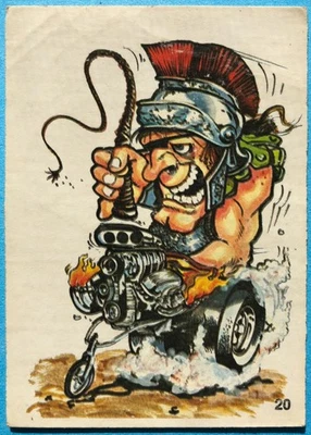 1973 年 Donruss 极佳奇怪杆贴纸,角斗士越野车 #20,状况极佳 — 第 1/2 张图片