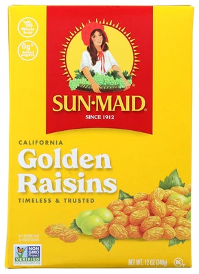 California Golden Raisins - 12 Oz Sharing-Size Box - Dried Fruit Snack for Lunch - Image 1 of 4