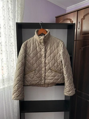 Винтажный Emporio Armani роскошь нейлона в горошек W' куртка - Изображение 1 из 4