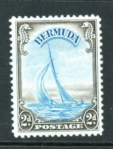 Bermuda GVI 1939 2d blue & sepia SG 112 superb V/L/M, cat £50+ - Picture 1 of 2
