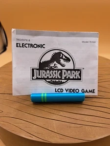 Tiger Electronics Jurassic Park LCD Portátil Videojuego Instrucciones SOLO 78-524 - Imagen 1 de 6
