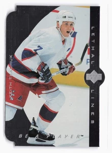 1995-96 Upper Deck Be a Player Lethal Lines #LL1 Keith Tkachuk Winnipeg Jets SP - Bild 1 von 2