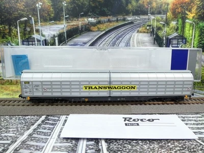 Roco 76738 - H0 - CH - 4-achs. TRANSWAGGON - aufgerüstet - OVP - #69295  - Bild 1 von 4