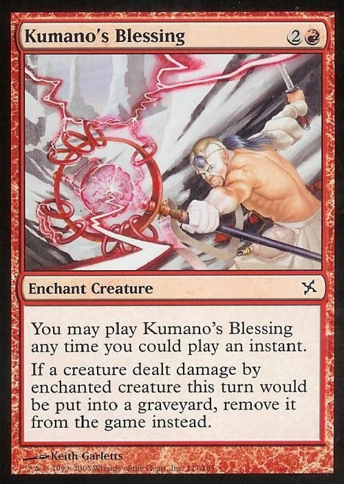 Kumano's Blessing - Medium Play MTG Betrayers of Kamigawa - Image 1 of 1