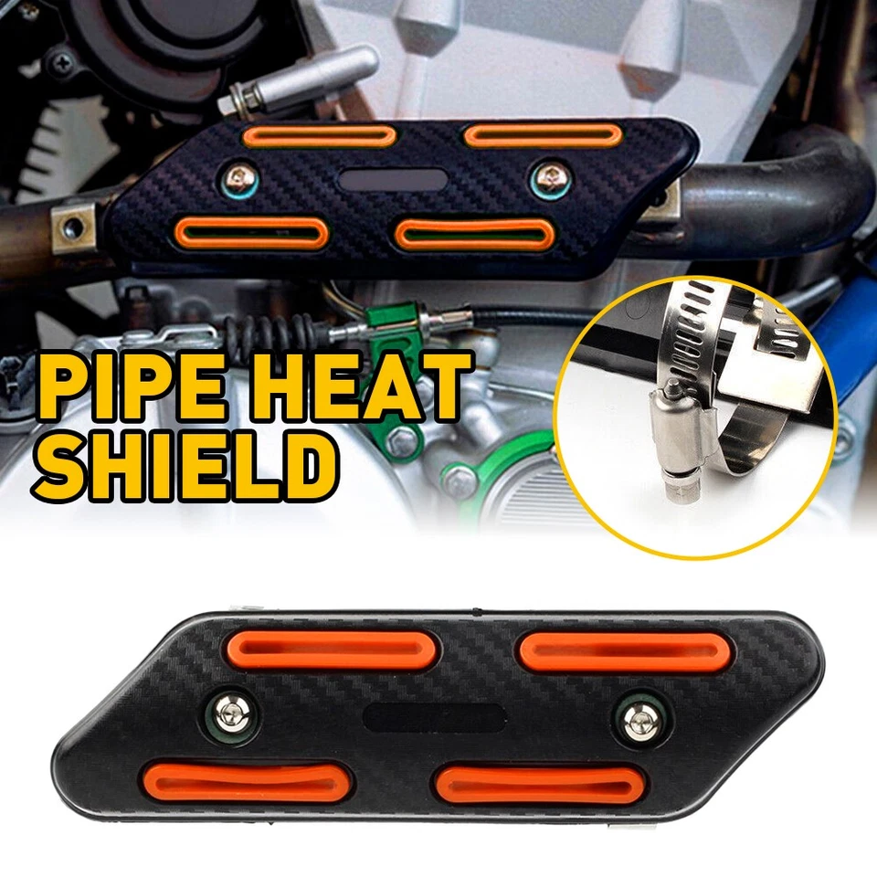 Protetor térmico tubo 4 tempos laranja para bicicleta suja KTM 250 350 450 500 EXC-F - Imagem 1 de 4
