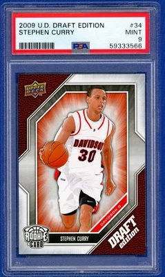 2009-10 Upper Deck Draft Edition - Stephen Curry #34 (RC) PSA 9 - Warriors - Image 1 of 2