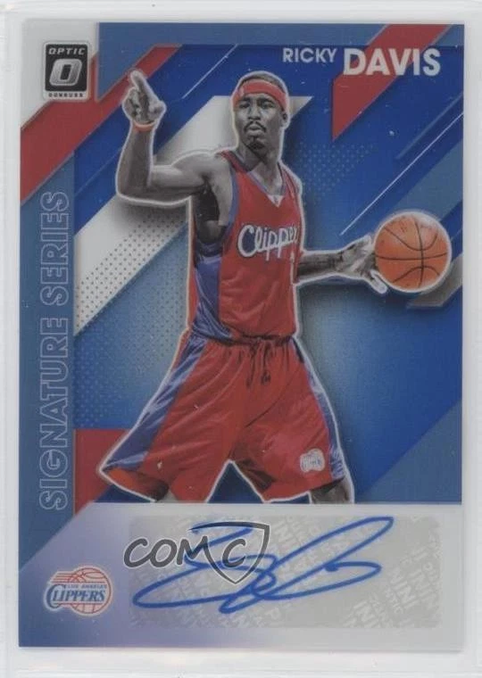 2019-20 Panini Donruss Optic Signature Series Blue Prizm /25 Ricky Davis Auto - Image 1 of 2