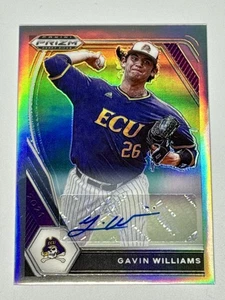 Panini Prizm Draft Picks 2021 - Gavin Williams - Rifrattore AUTO - Foto 1 di 2