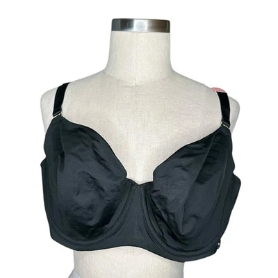 Sujetador Balconette CACIQUE Negro Sin Forro Para Mujer Talla 44DD NUEVO CON ETIQUETAS Clásico Con Aros Foto 1 de 4