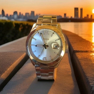 Reloj Mujer Fossil ES3586 Esfera Champagne 39mm Analógico 6.25" MUÑECA Batería Fresca Foto 1 de 4