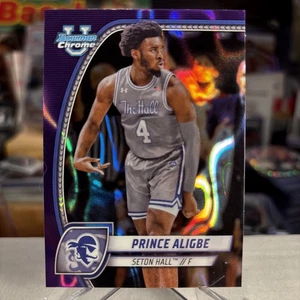 Prince Aligbe 2024-25 Bowman University Purple Lava Refractor RC ⭐️ MINT GEM? - Picture 1 of 3