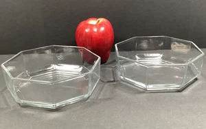 2 Arcoroc OCTIME Clear Durable 6" Bowls Octagon 8-Sided France 16-Oz More Availa - Picture 1 of 7