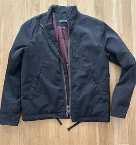 John Varvatos Black Light Cotton Polyester Light Puffer Jacket Sz 46 - Picture 1 of 12